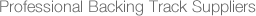 Professional Backing Track Suppliers